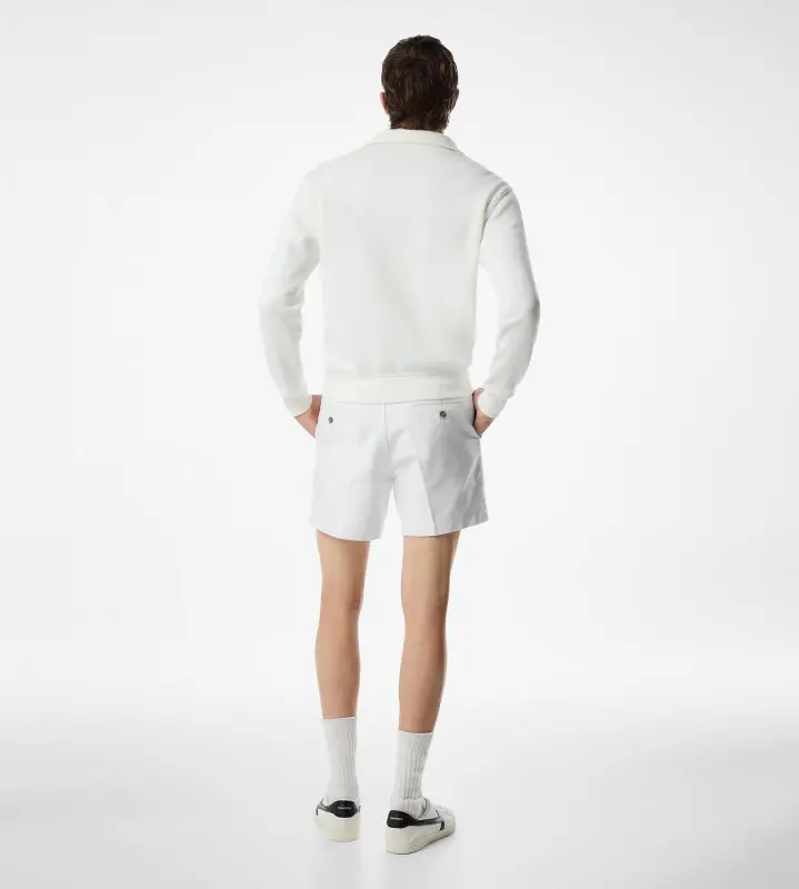 COTTON SATIN TAILORED SHORTS online